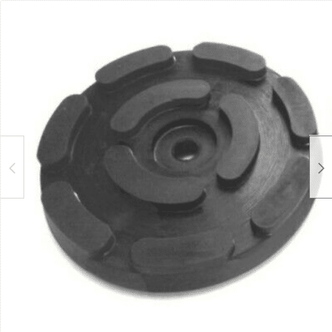 ALMOHADILLAS AMORTIGUADORAS DE GOMA PARA ELEVADORES DE PUENTES DE TALLER DE DIÁMETRO 145 MM DE ORIFICIO