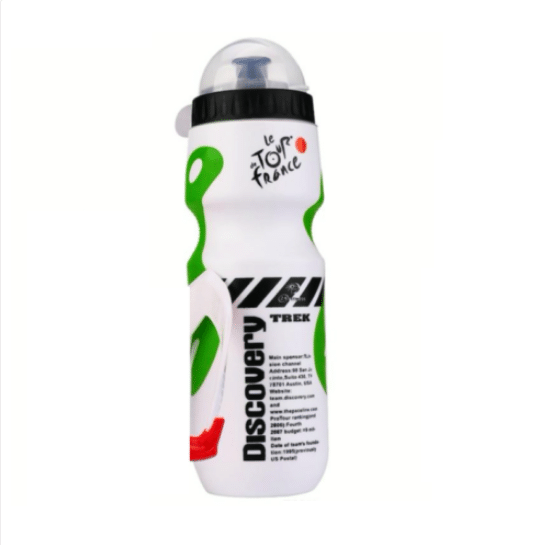 BIDÓN DE AGUA PVC BICICLETA BICICLETA MTB RACING CICLISMO 650 ML PORTÁTIL BLANCO