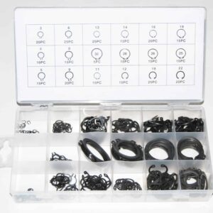 ANILLOS 300 PIEZAS DE SELLO EXTERNO JUNTAS DE RESORTE RETENEDORES COJINETES DE SEGURIDAD DE ANILLO