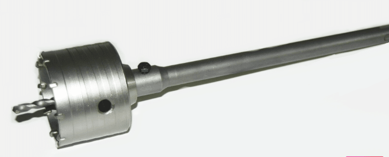 PERFORADORA DE CORONA MM 100 CON VARILLA SDS MAX 650 MM LADRILLOS DE PARED DE CEMENTO