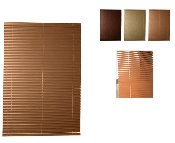 17258 PERSIANAS VENECIANAS PERSIANAS VENECIANAS 120x160 cm PVC INTERIOR HOGAR PERSIANAS VENECIANAS SOMBRILLA MARRÓN OSCURO 066ds