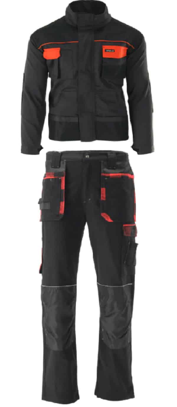 TRAJE DE TRABAJO CHAQUETA PANTALÓN TRAJE CHAQUETA 2 PIEZAS TÉCNICO MECÁNICO BOLSILLOS A LA TALLA XL 375to