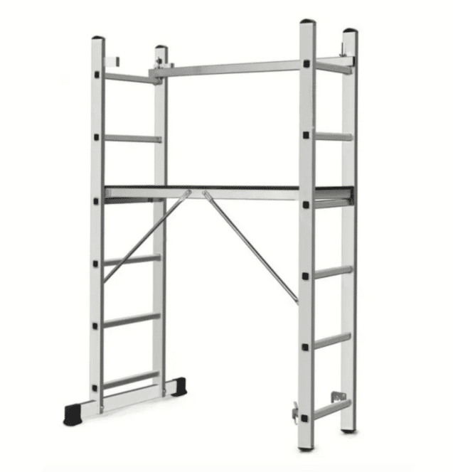 ANDAMIO PLATAFORMA DE ANDAMIO MULTIFUNCIÓN ESCALERA AJUSTABLE 6 PELDAÑOS 032db