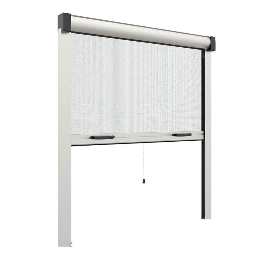 MOSQUITERA ENROLLABLE ENROLLABLE BLANCO VENTANAS CM 130x160 ALUMINIO 124V