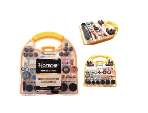 KIT 300PCS ACCESORIOS MINI BROCAS DREMEL FRESAS AMOLADORA MALETÍN 482