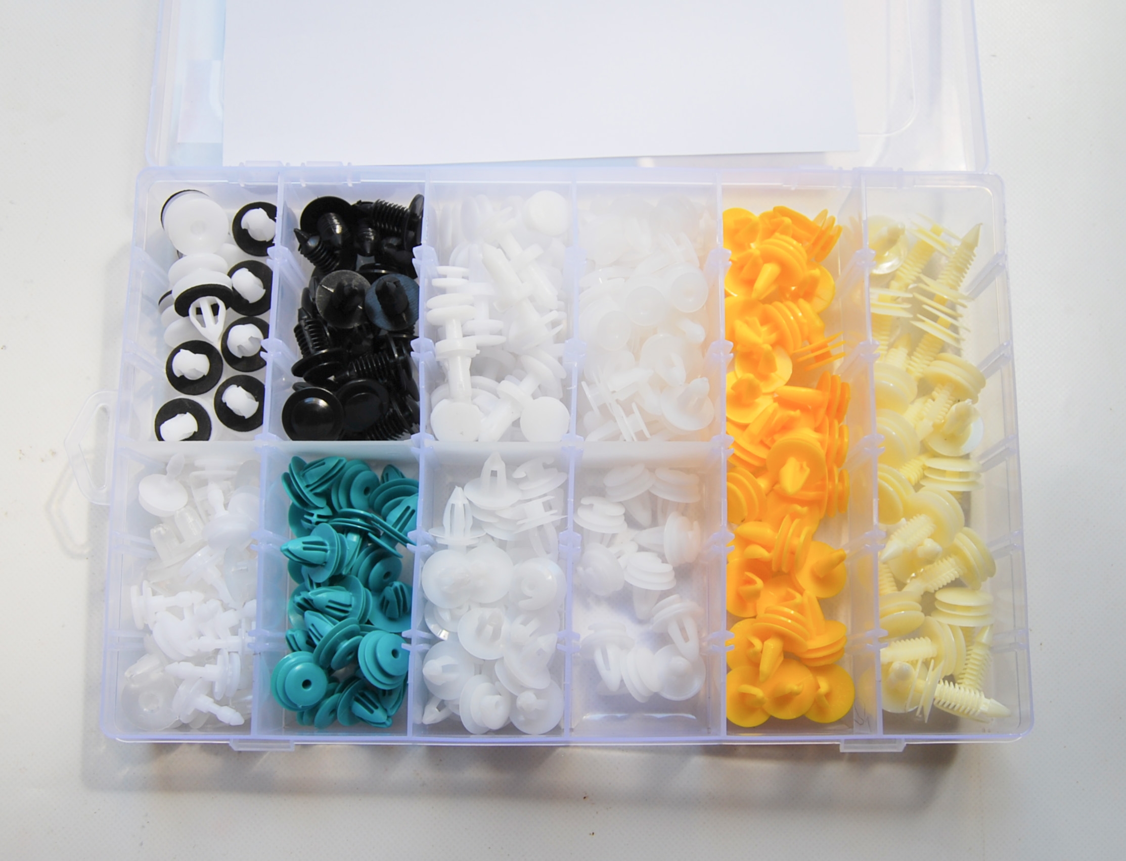 ACCESORIOS CLIP 210 PIEZAS JUNTA DE CARROCERÍA TOPES DE PARACHOQUES PANELES DE PUERTA 857