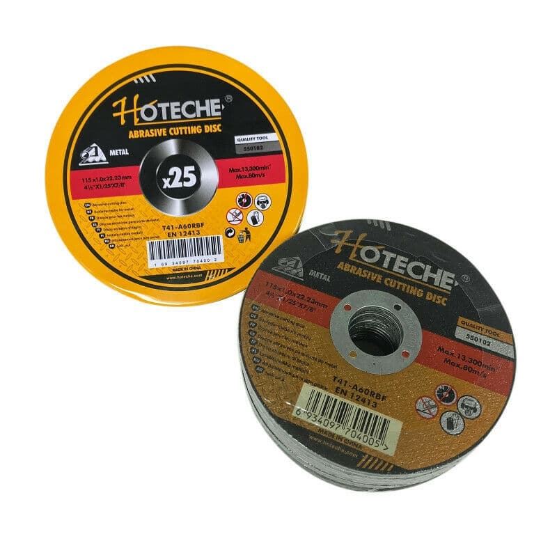KIT 25 PIEZAS DISCO DE CORTE ABRASIVO HIERRO 115 X 1