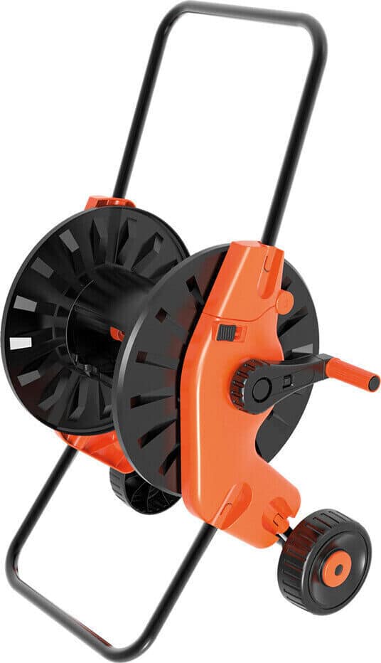 CARRETE DE MANGUERA CARRETE DE CABLE CON CARRO PORTÁTIL MANGUERA 60 MT MARCO DE ALUMINIO 125LI