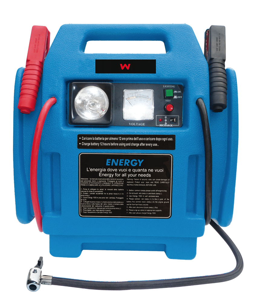 AWELCO ENERGY 1500 12V JUMP STARTER CARGADOR DE ARRANQUE PARA COCHE