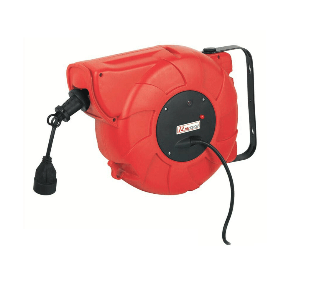 ENROLLADOR DE CABLE ENROLLADOR AUTOMÁTICO RETRÁCTIL EXTENSIÓN DE CABLE ELÉCTRICO MT. 9