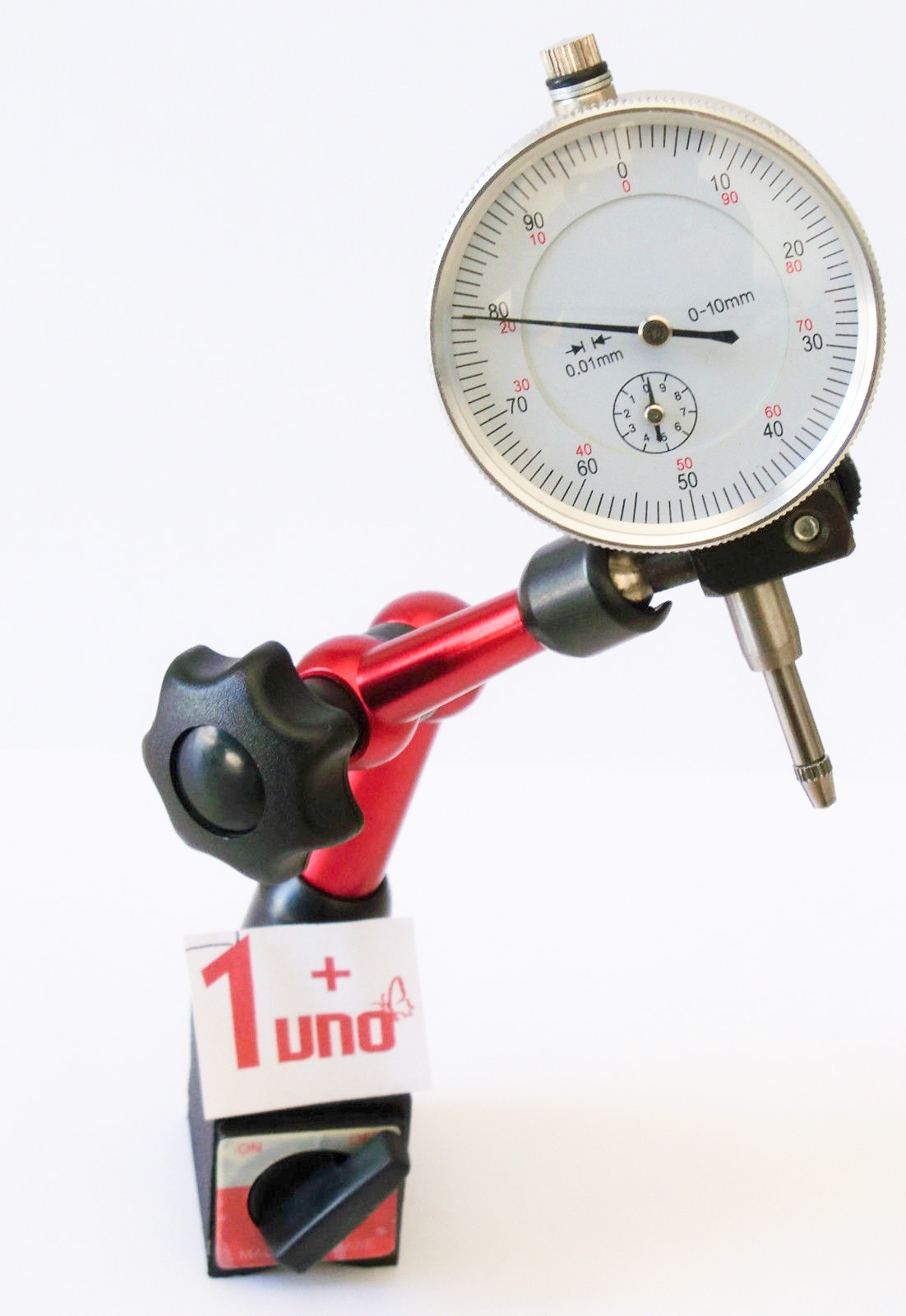 BASE MAGNÉTICA CON COMPARADOR CENTESIMAL PARA TORNO A3 PEQUEÑO