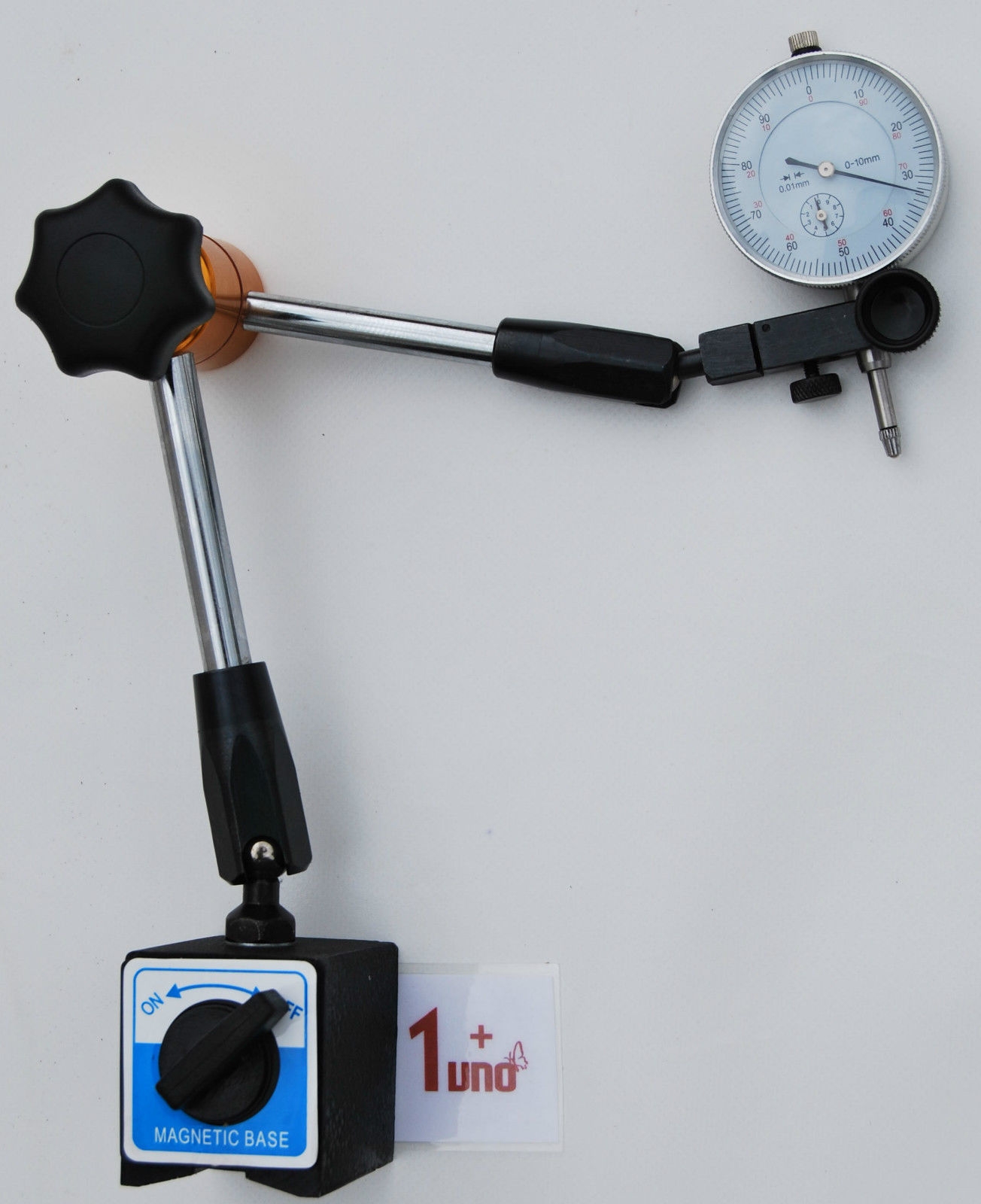 BASE MAGNÉTICA ARTICULADA CON COMPARADOR CENTESIMAL A1 + ARTICULADO 476 C