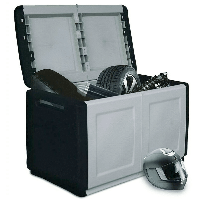 BAÚL CAJA DE ALMACENAMIENTO DE JARDÍN AL AIRE LIBRE CONTENEDOR PP 96x53x57cm 316