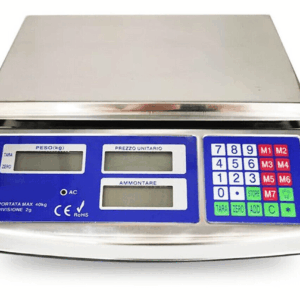 BÁSCULA DE MESA ELECTRÓNICA DIGITAL PROFESIONAL ACERO INOXIDABLE MAX 40 KG 187a