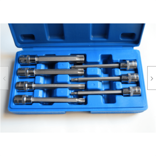 LLAVES DE VASO ACANALADAS XZN PUNTA LARGA 110 MM 3/8" M4 M10 904 LLAVES