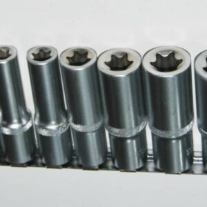 JUEGO DE 10 PIEZAS DE VASOS TORX DE 1/2" DE LARGO E8 E10 E11 E12 E14 E16 E18 E20 E22 E24 MF