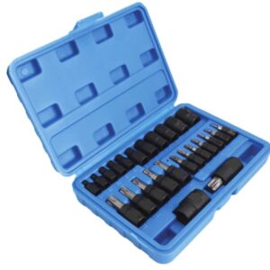 LLAVES DE TUBO LLAVES DE VASO 25 PIEZAS CAJA TORX T10 T60 1/4" 3/8" 1/2" T8 T60 HEMBRA MACHO 48Tsa