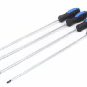 DESTORNILLADORES DESTORNILLADOR DESTORNILLADOR LARGO PUNTA MAGNÉTICA 4 PIEZAS 450 MM PLACA CRUZADA SSG