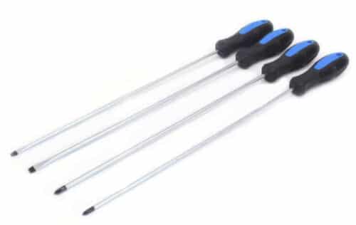 DESTORNILLADORES DESTORNILLADOR DESTORNILLADOR LARGO PUNTA MAGNÉTICA 4 PIEZAS 450 MM PLACA CRUZADA SSG