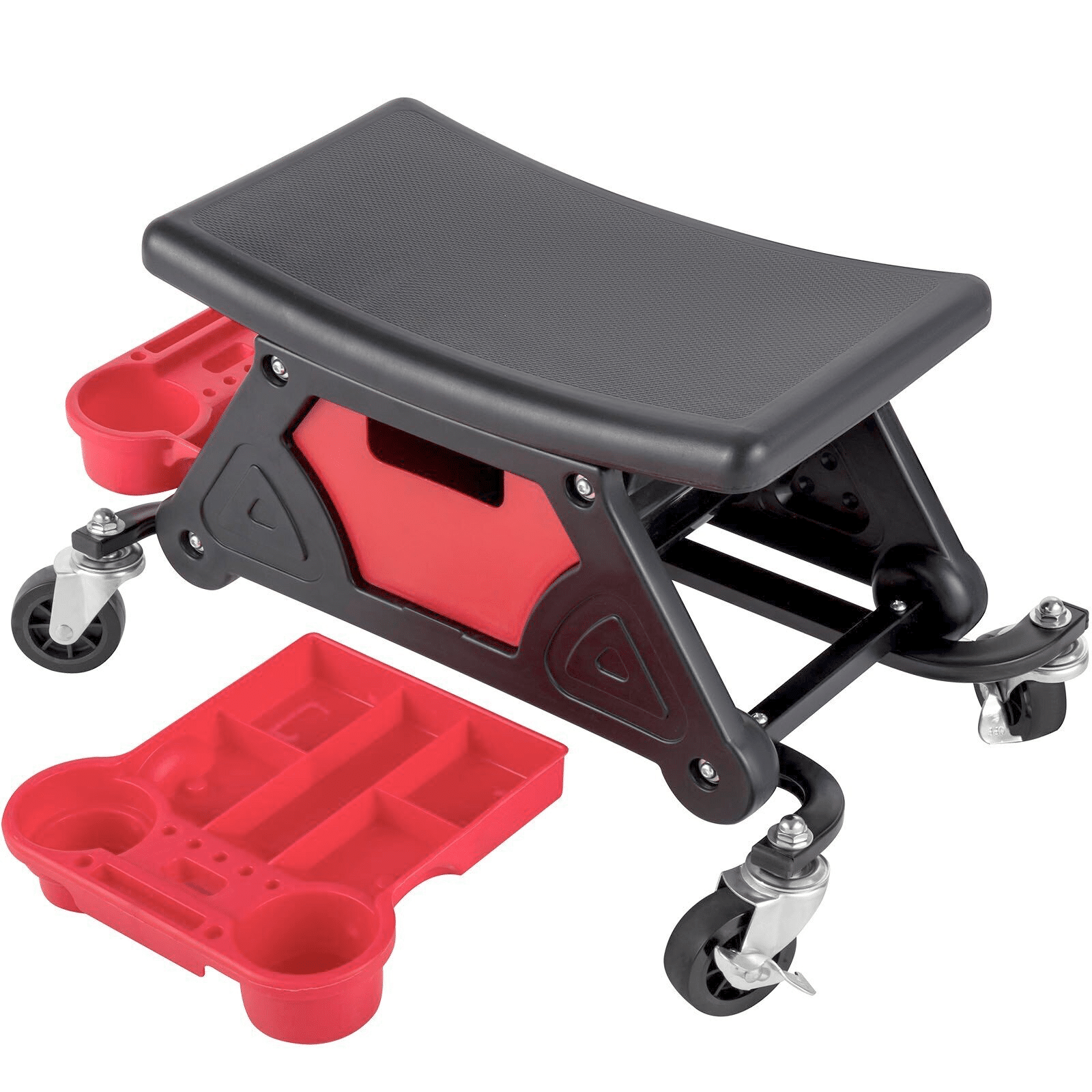 TALLER MECÁNICO ASIENTO TABURETE 135KG CARRO COCHE MOTOCICLETA 4 RUEDAS HERRAMIENTAS 842