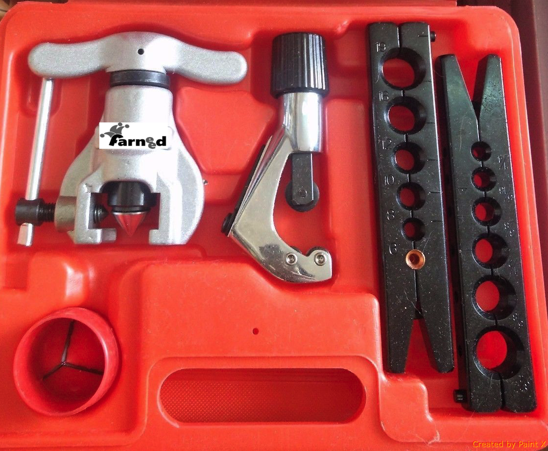 PLEGADORA AUTOMÁTICA DE BRIDAS DE TUBOS EMBRAGUE CORTADOR DE TUBOS DESBARBADOR 2 PLANTILLAS CT-808