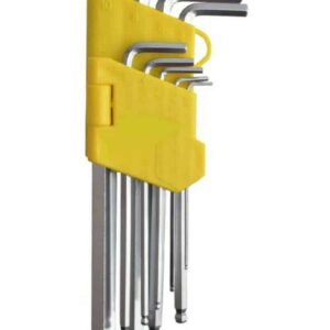 JUEGO DE LLAVES HEXAGONALES LARGAS 9 PIEZAS LLAVE ALLEN L 1.5 10 MM BOLÍGRAFO 207BA