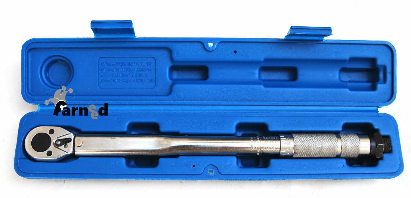 LLAVE DINAMOMÉTRICA DE TRINQUETE REVERSIBLE 1/4" 5-25 Nm en caja NEWTON 013