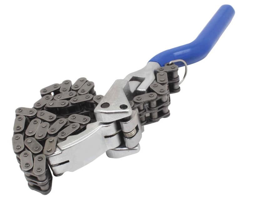 Llave de cadena doble para filtro de aceite 60 160 mm ajustable extracción de filtro 706sa