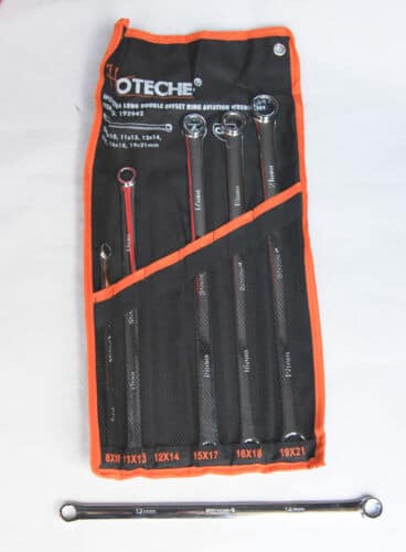 JUEGO DE LLAVES POLIGONALES 6 PIEZAS LLAVE DOBLE DOBLE 8x21 MM 279 HO