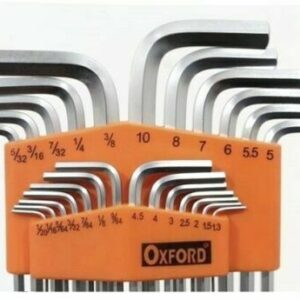 JUEGO LLAVES HEXAGONALES ELLE L BOLÍGRAFO MILÍMETROS PULGADAS 25 PIEZAS 1.3 10 MM 204 OX