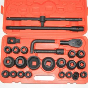 LLAVES DE TUBO GIGANTES 3/4 26 PIEZAS 21 65MM TRINQUETE REFORZADO EXTENSIÓN DE CAMIÓN M
