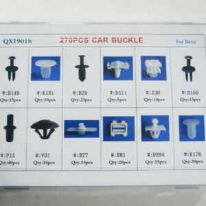 CLIPS DE FIJACIÓN 270 PIEZAS CARROCERÍA PANELES DE PARACHOQUES REMACHES PLÁSTICO 657