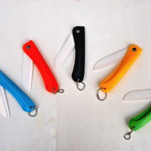 CUCHILLO PORTÁTIL HOJA DE CERÁMICA CUCHILLO DE COLORES ANTIOXIDANTE COCINA 973