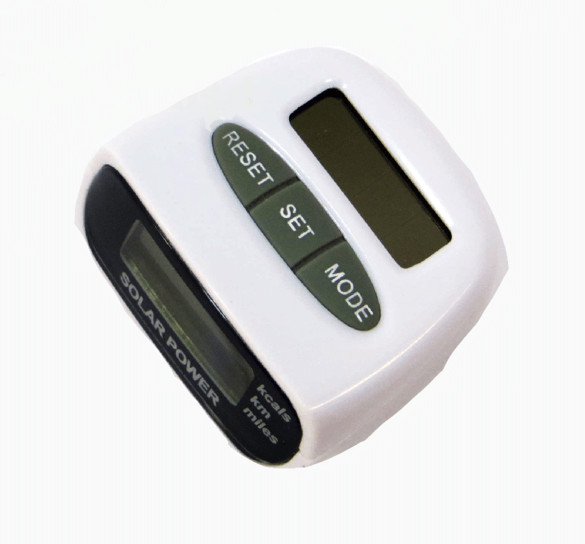 21993 PODÓMETRO SOLAR DIGITAL CONTADOR DE CALORÍAS DIGITAL