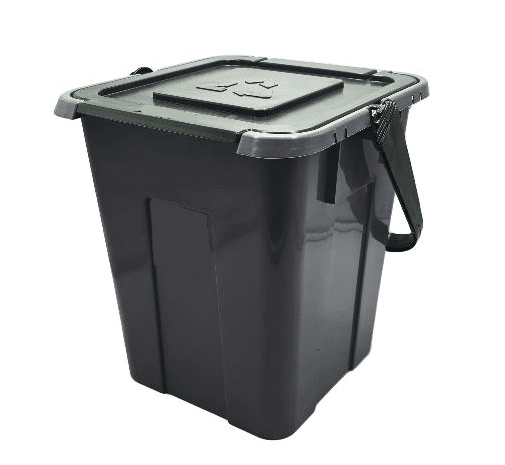 Cubo de basura de plástico cubo de basura verde 20 lt 079du