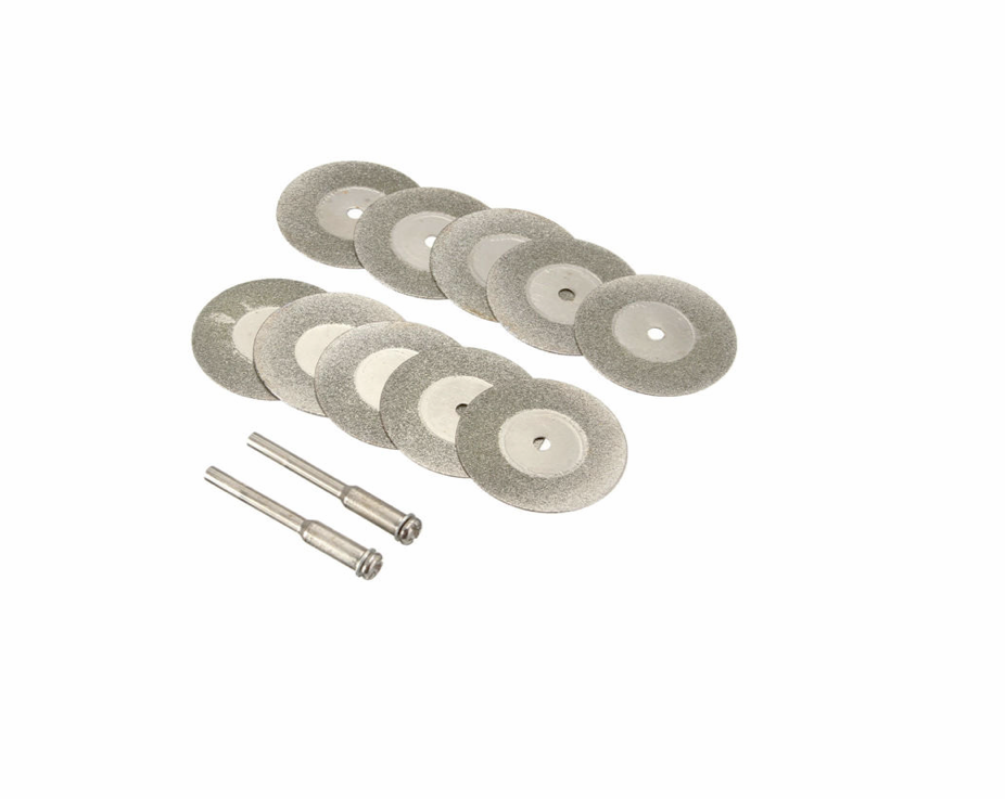 DISCOS DE DIAMANTE PARA DRIMEL 12 PIEZAS DE 30 MM DE DIÁMETRO