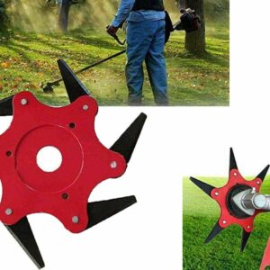 CABEZAL DE CORTACÉSPED DE REPUESTO CON 6 CUCHILLAS DE ACERO CADENA DE DESBROZADORA DE CÉSPED 909