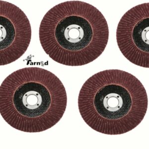 5 PIEZAS DISCOS DE LÁMINAS AMOLADORA PAPEL ABRASIVO 115MM GRANO 40 60 80 100 120