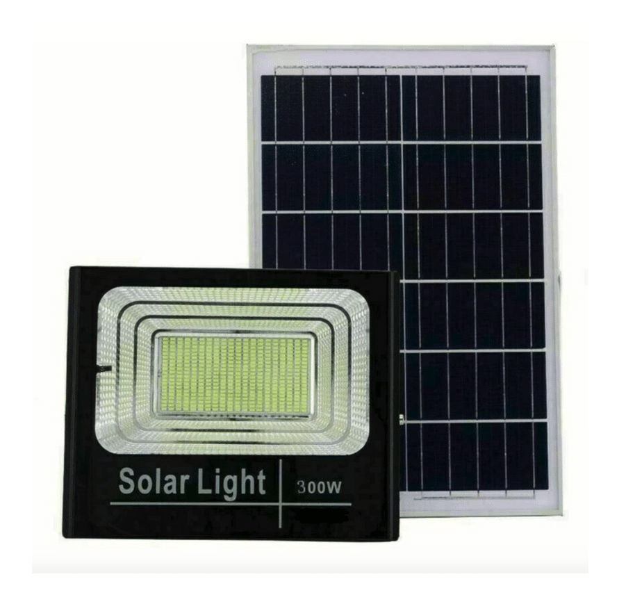 FOCO LED FOCO 300 W PANEL SOLAR LUZ FRÍA 6500 K JARDÍN EXTERIOR 198