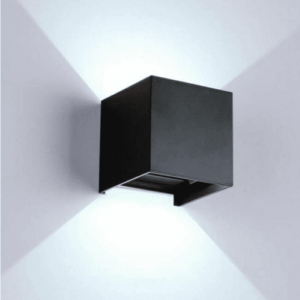 APLIQUE DE PARED INTERIOR EXTERIOR LED CUBE APLIQUE 6W DOBLE LUZ FRÍA 575N
