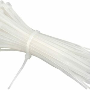 100 BRIDAS DE VELCRO BLANCAS FIJACIÓN MUY LARGA 55 CM