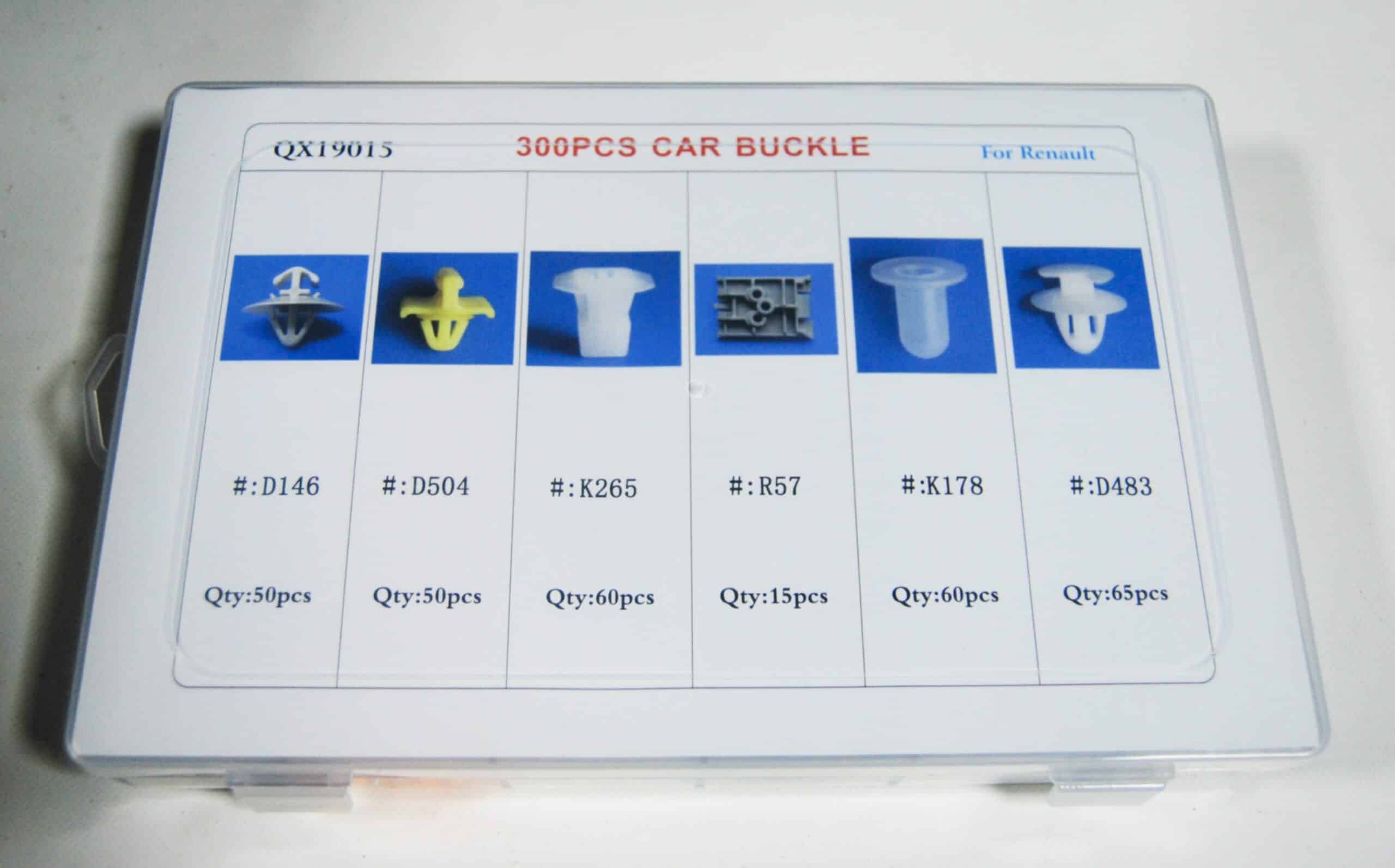 CLIPS DE FIJACIÓN 300 PIEZAS CARROCERÍA PANELES DE PARACHOQUES REMACHES PLÁSTICO RENAULT 701