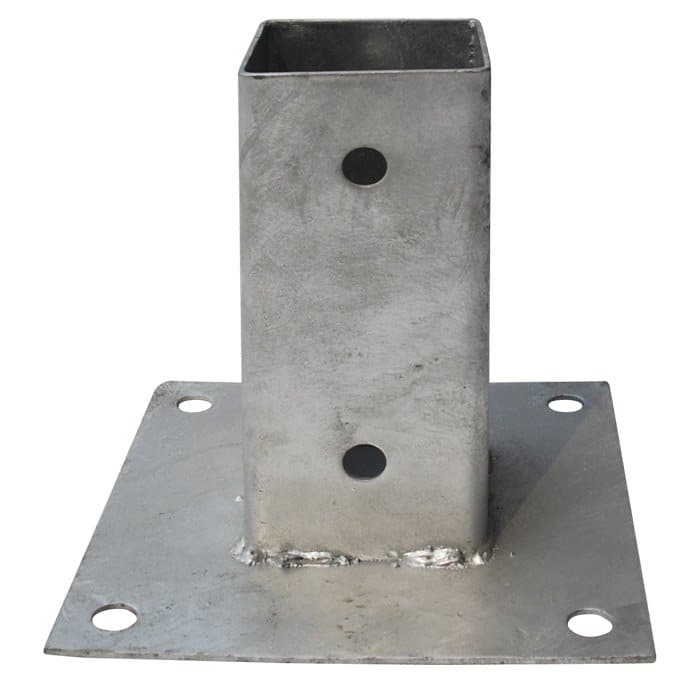 SOPORTE DE POSTE DE SOPORTE DE VIDRIO 70 PILARES DE MADERA GALVANIZADA 7x7 cm 726V