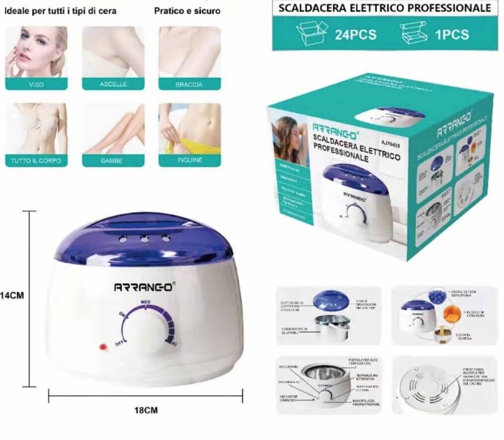 CALENTADOR DE CERA ELÉCTRICO PROFESIONAL ESTUFA DE ENCERADO CALIENTE TERMOSTATO DE CANASTA