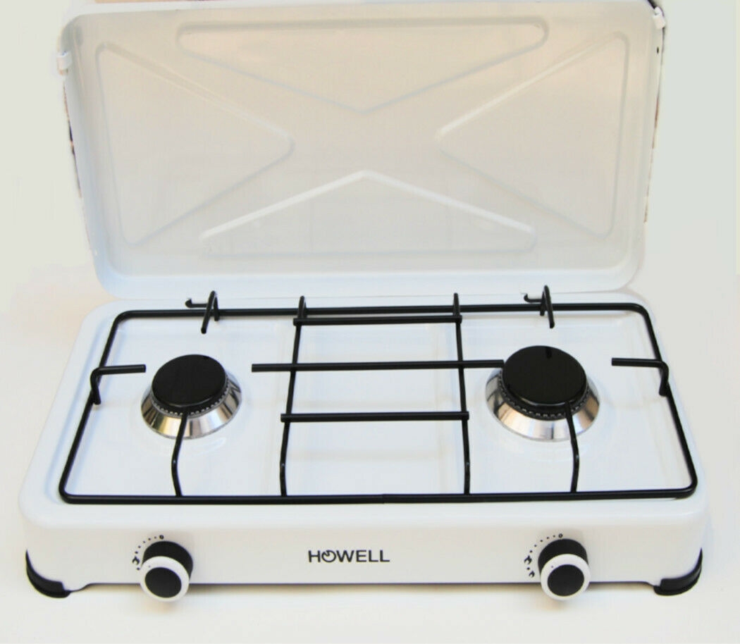21456 ESTUFA ESMALTADA ESTUFA 2 QUEMADORES FUEGO COCINA DE CAMPING GAS LPG 315 CÓMO