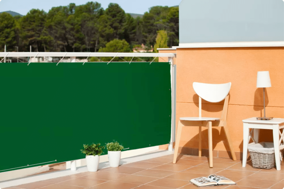FUNDA DE PRIVACIDAD PVC CM 90x600 VALLA BALCÓN VERDE 346df