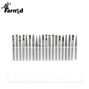 BROCAS DE CARBURO DE TUNGSTENO 3x3 mm 20 PIEZAS TALADRO DRIMEL AMOLADORA