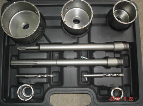 22430 CORTADORES DE PERFORACIÓN DE NÚCLEO 9 PIEZAS PARED 30 40 65 80 100mm DRILL SDS PLUS MAX