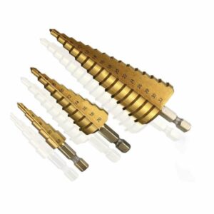 KIT 3 PIEZAS CORTADORES BROCAS CÓNICAS PASO 4-32mm ESCALÓN CÓNICO CORTADOR AGUJERO AMPLIADOR 857