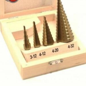 BROCAS CORTADORES ESCALONADO ESCALONADO ESCALONADO AGUJERO ESCALONES 4 PIEZAS 3-12 4-12 4-20 4-32 L